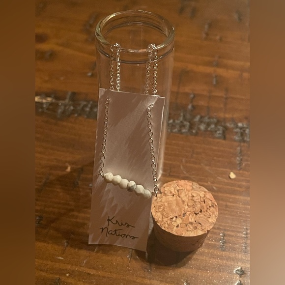 Silver necklace with tiny beads - Picture 2 of 4